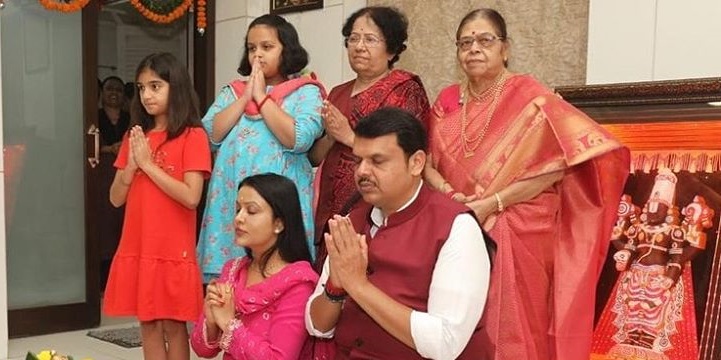 Devendra Fadnavis Family